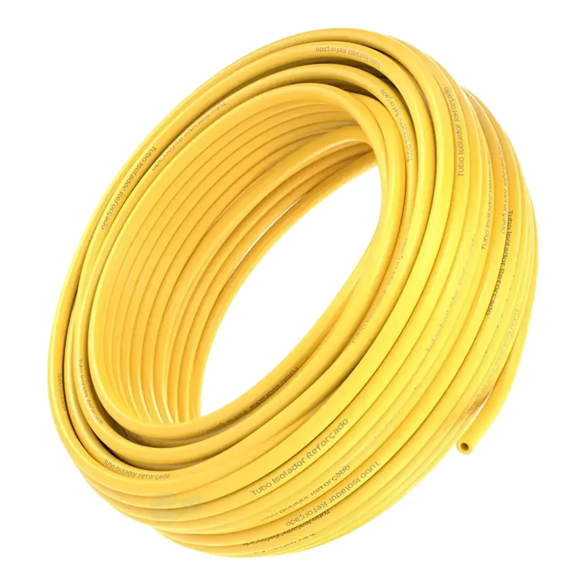 Tubo isolador 12,7 mm - Amarelo - foto 1